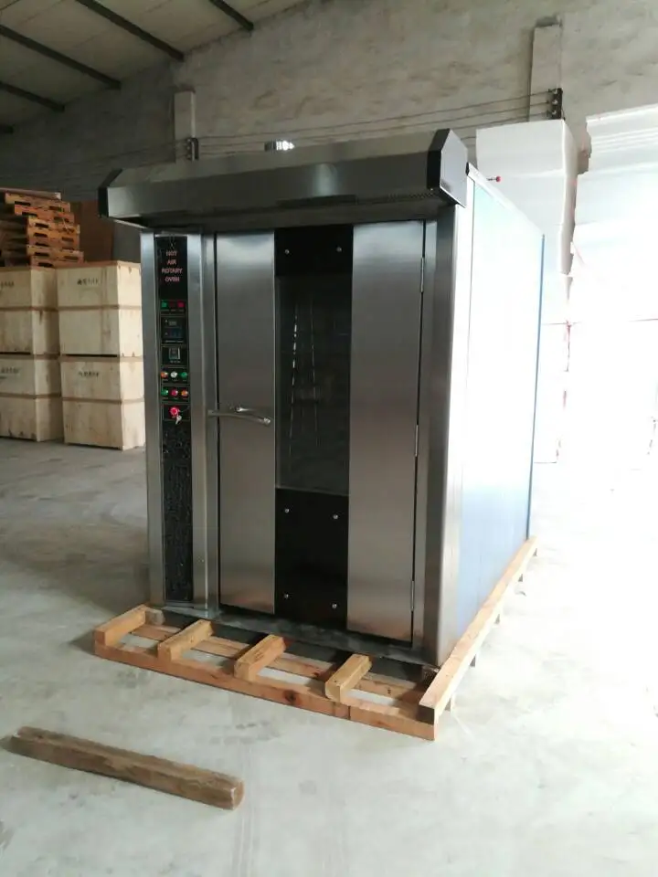 Commercial joy hot air 16 trays gas rotary oven bakery rotary gas oven for sales