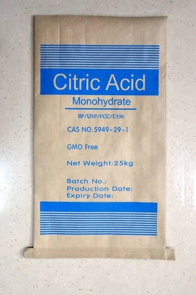 bulk  food grade Citric Acid Monohydrate Anhydrouse ttca weifang ensign BP98 chinese manufacturer supplier e330