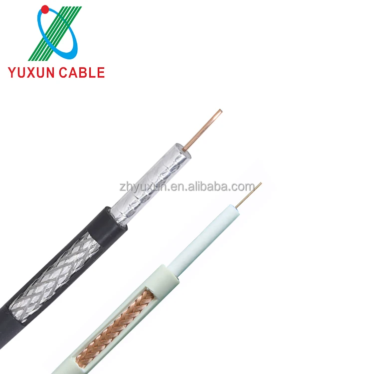 Yuxun Лучшая цена Спутниковое ТВ коаксиальный кабель 2 провода питания RG59