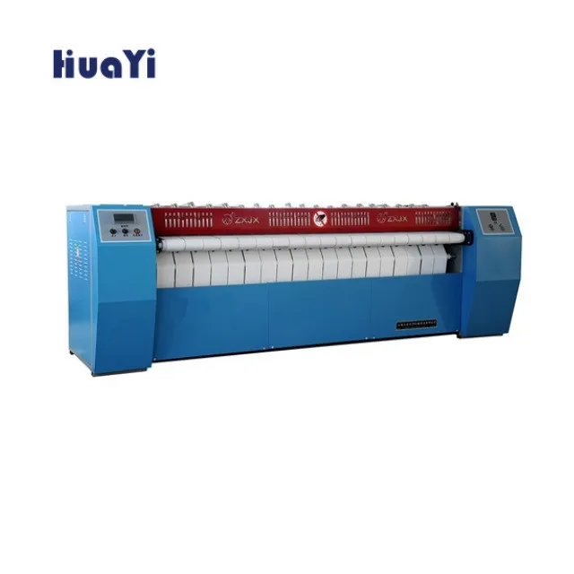 Commercial laundry flatwork ironer roller type