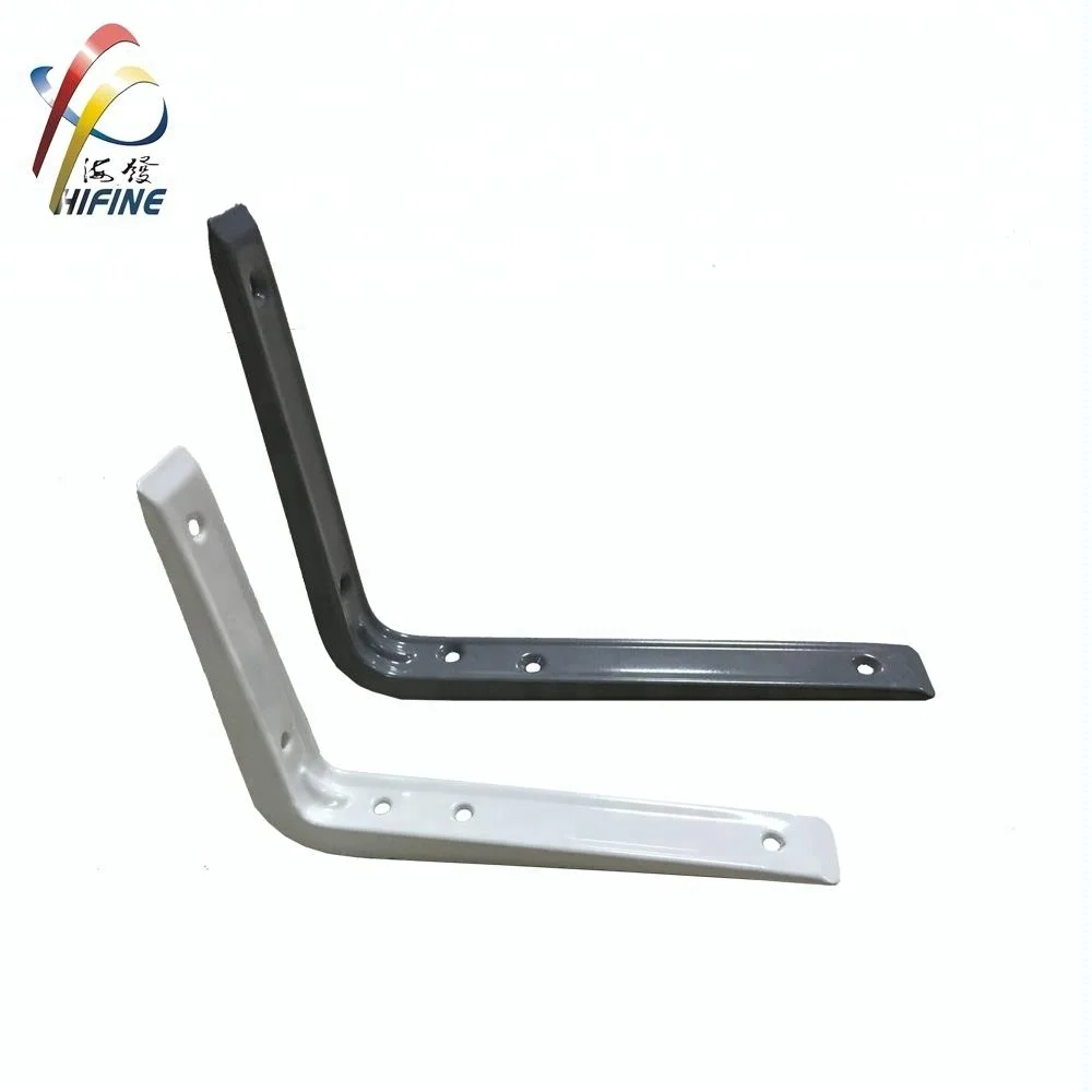 Light duty Aluminum triangle shelf bracket with black powder coating