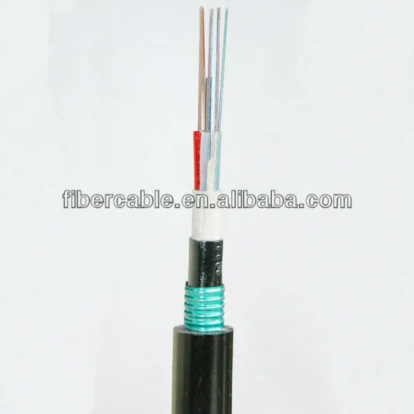 Оптический кабель наружный модульной конструкции бронированный стальной и алюминиевой лентами в огнестойкой оболочке - GYTZA53