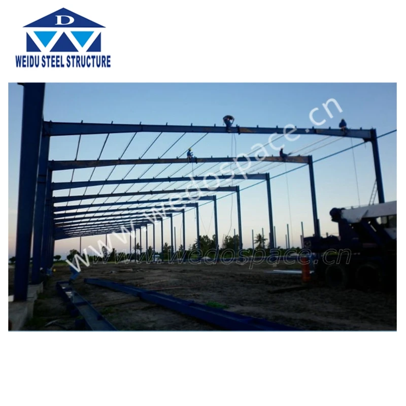 
prefab steel building for chicken shed made in China 