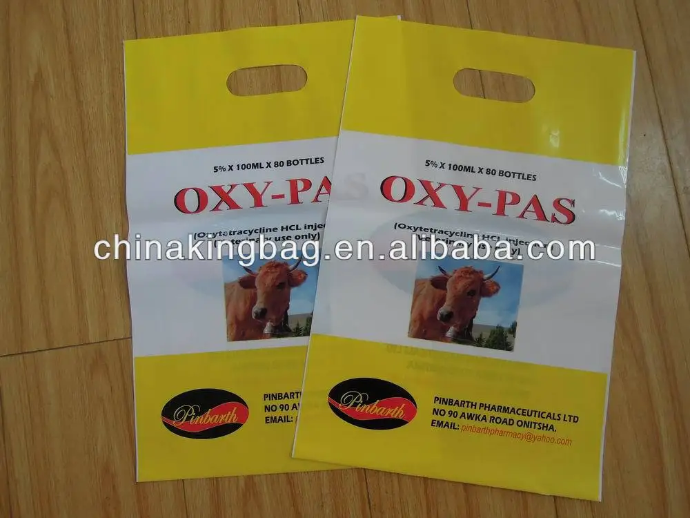 die cut plastic bag shoper bag