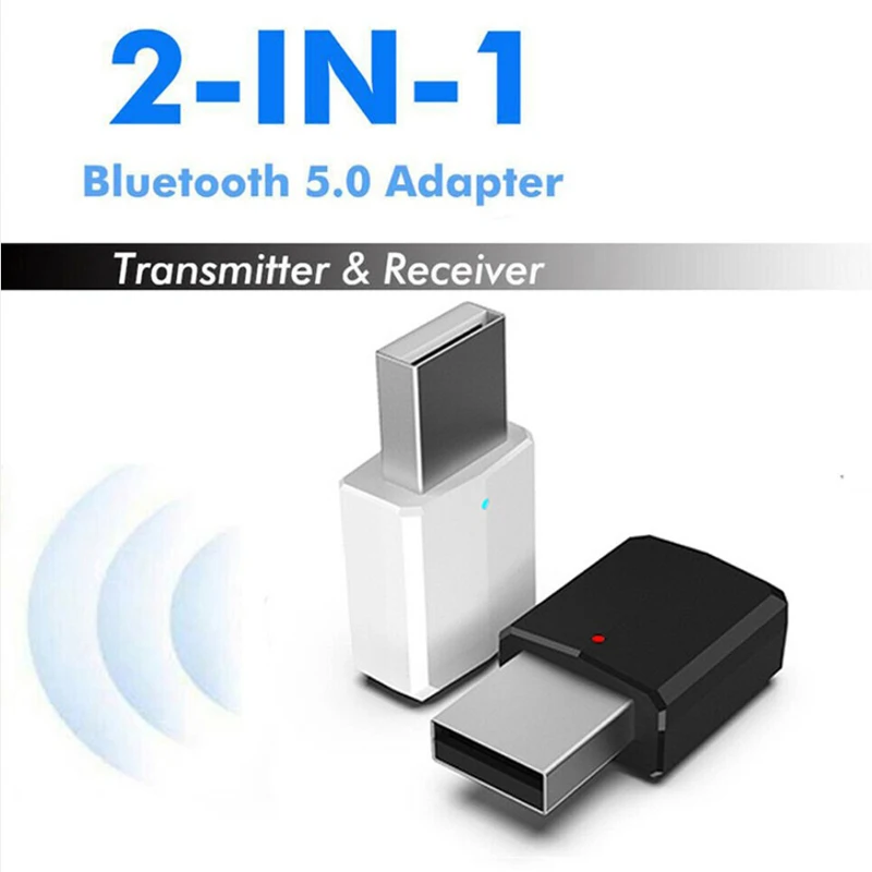 2 in 1 BT5.0 Receiver Audio Adapter Portable TX RX Mode BT Transmitter Receiver