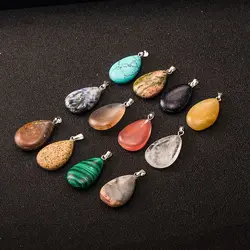 Natural Rainbow Jasper Leorardskin Gemstone Charms Beads Hot Necklace Pendant Marking