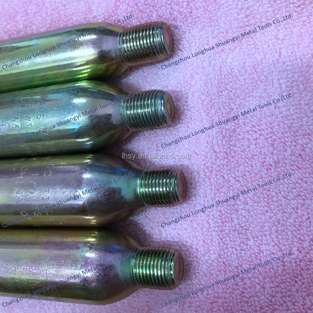 Manufacturer 33g co2 cylinders for inflatable life vest 24g 25g 38g 45g 60g