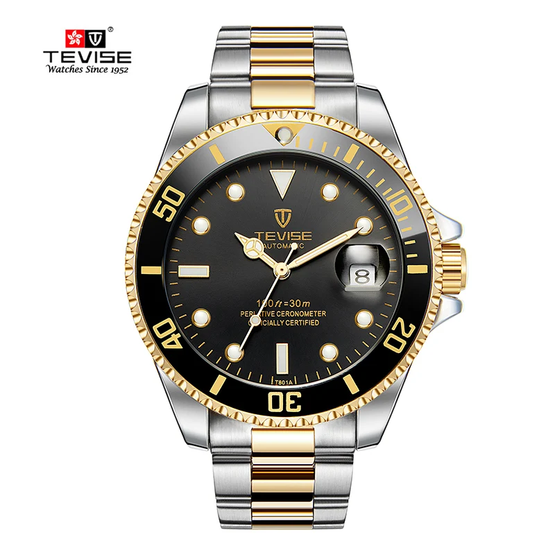 Tevise T801 2021mechanical watch man hour clock custom men luxury brand automatic hot selling