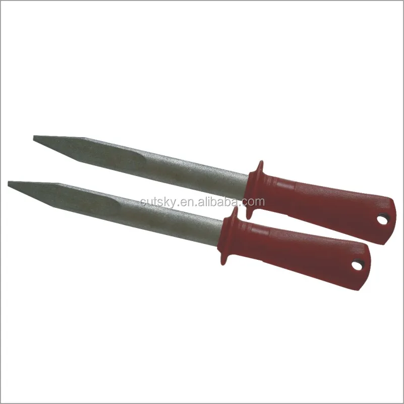 
Diamond knife tapered sharpening steel 