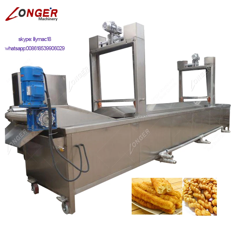 Factory Price Commercial Automatic Continuous Fish Peanut Frying Equipment Potato Chips Fryer Machine
