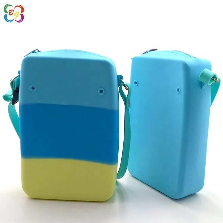 Fashion Customized Logo Crossbody Sling Bag Silicone Shoulder Bag