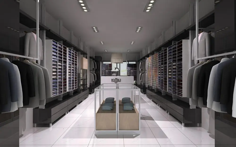 
fashionable garment shop interior design/ store fixtures display 