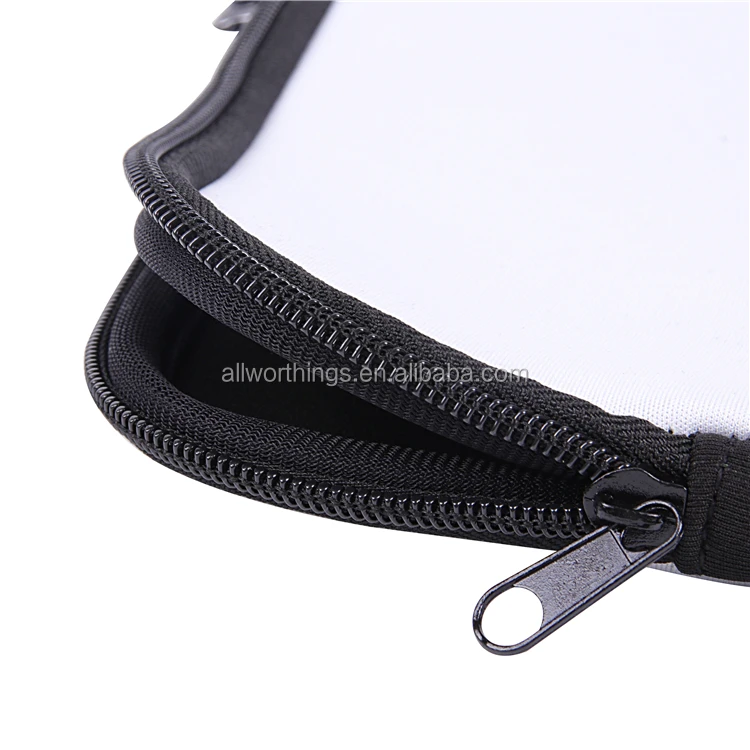 White blank neoprene laptop bag sleeve for sublimation