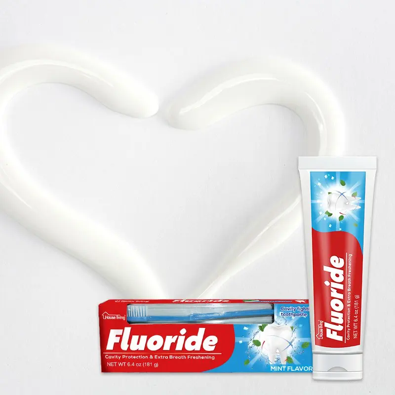 Wholesale Private Label Anti-cavity Fluoride Toothpaste with Toothbrush