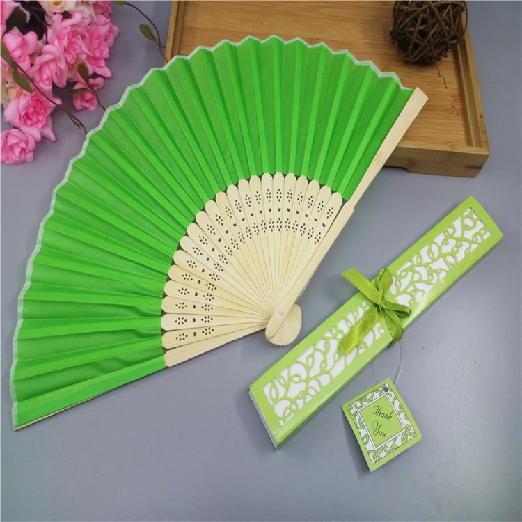 Cheap Wholesale Chinese Style Silk Dance Folding Fan Wedding Gift Fan For Ladies