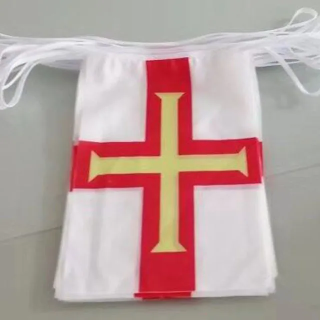 Holiday advertising bunting promotion string flag custom polyester pennant flag