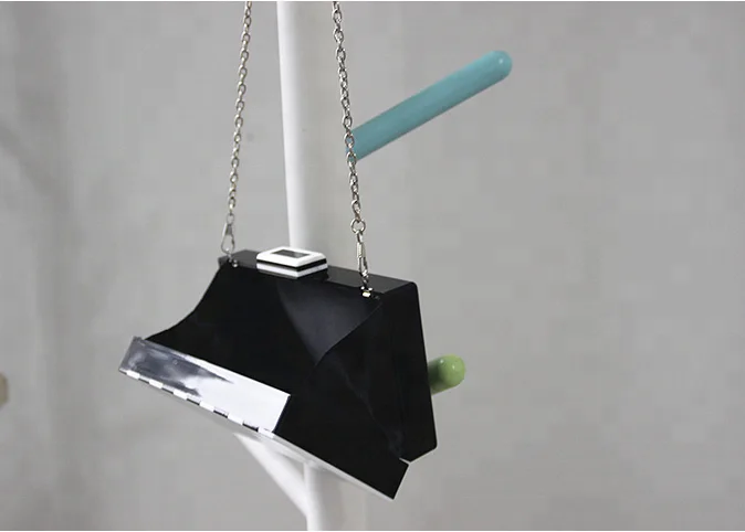 Wholesale Customized Zebra-stripe purses and handbags Acrylic Evening Clutch handbags for women