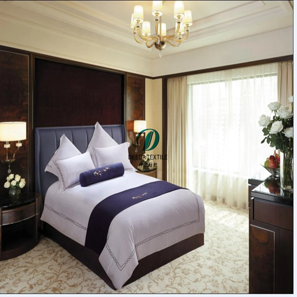 Deeda factory quality hotel bed scarf / hotel bed runner