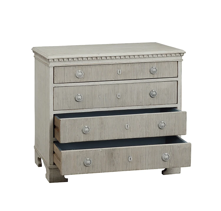 Scandinavian mid century classic home antique french style furniture wood cabinet wooden chest of drawers dressers