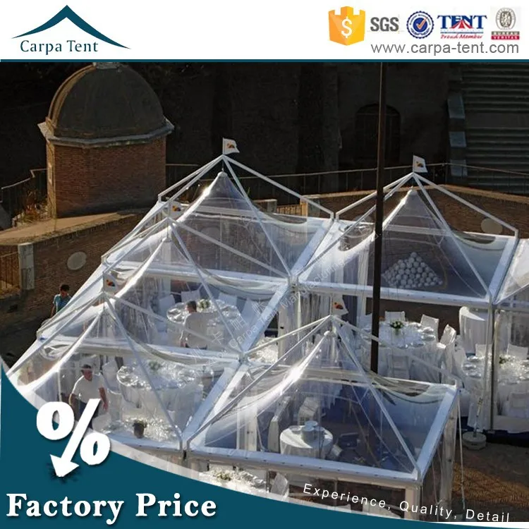 Прозрачная крыша праздничная палатка 3x3 м небольшая