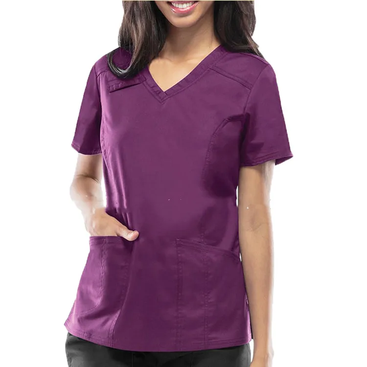 Modern Promotion Purple Hospital Hotel Uniform