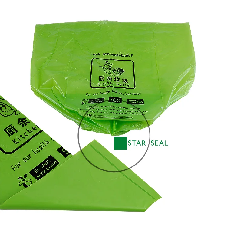 Custom Color & Printing Biodegradable Compostable Trash Bags