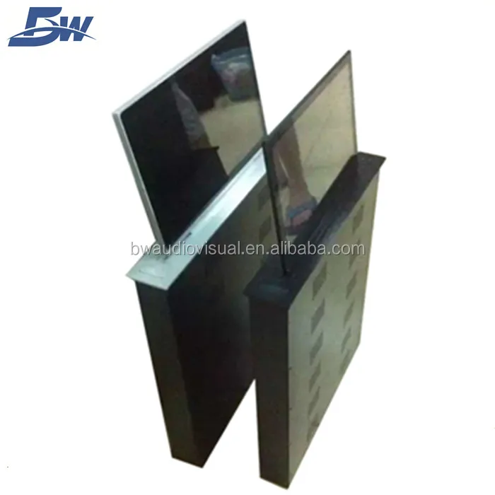 Audiovisual Conference Solution-Desk Monitor Lift Hide Away Monitor With Remote Control