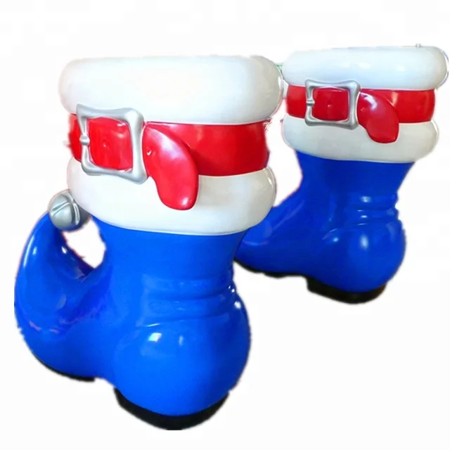 Big Size Outdoor Fiberglass Christmas Boot