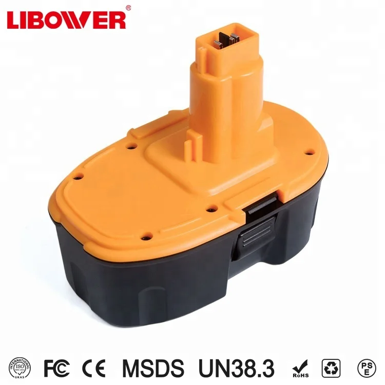 Lowest Price Li-ion power tool battery for Cordless Drills DC9096 NI-MH 18V 2.0Ah battery with Black&Yellow color
