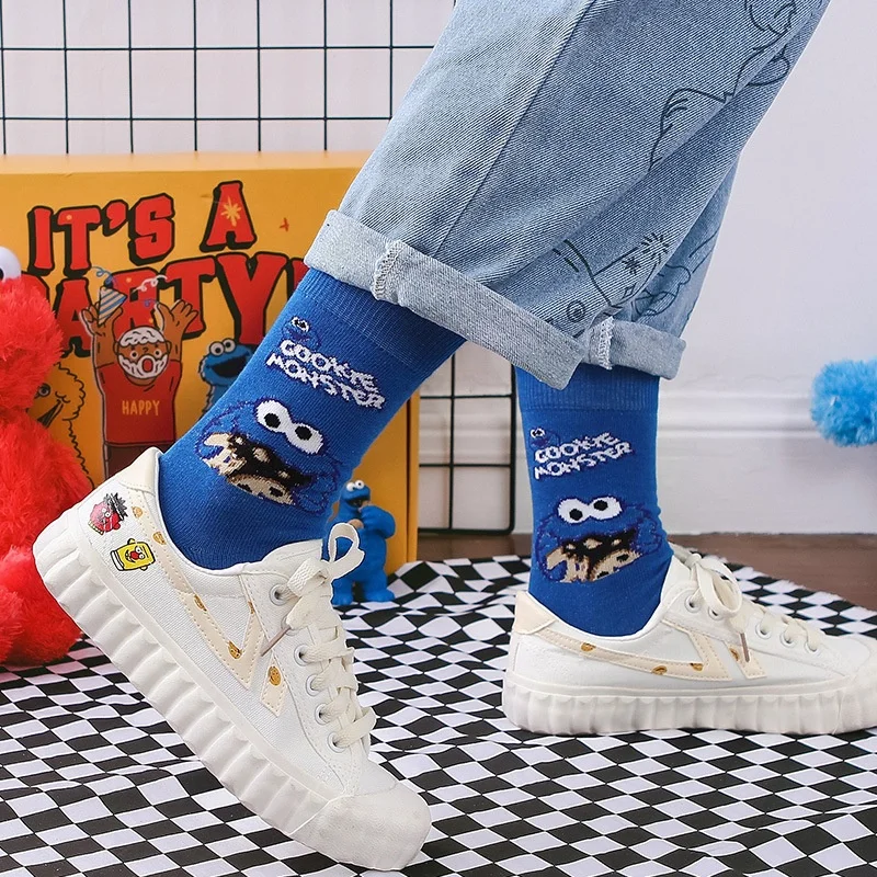 
 Оптовая продажа, дешевые дышащие Хлопковые женские носки с мультяшным дизайном  