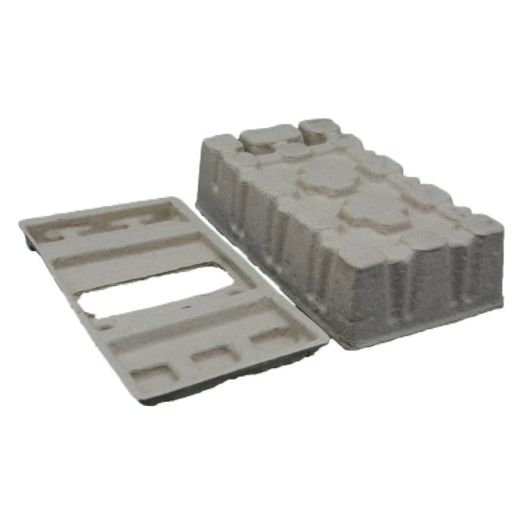 H38-Recycled Paper Pulp Box with Lid Protective Packaging