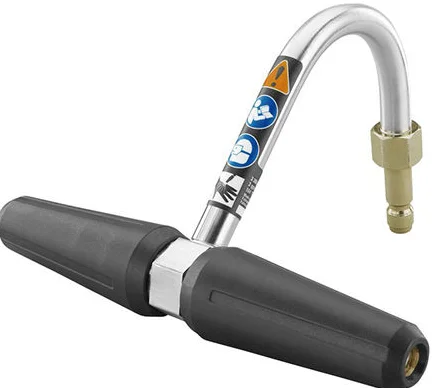 
3300PSI Double Turbo Nozzle Gutter Cleaner Attachment for Sewer Jetter 
