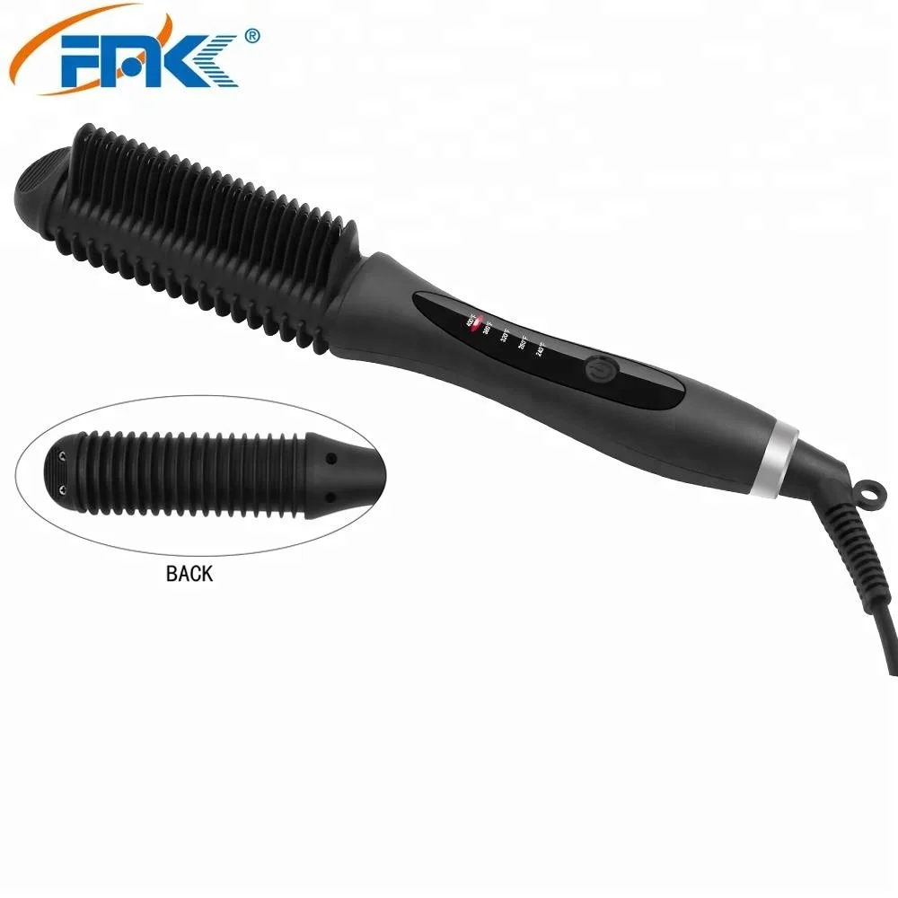 2- in-1  Hair straightener Curling iron brush With Triangle Brush Popular 25mm house-hold hair straightening brush detangling ha