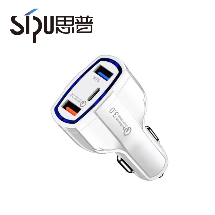  SIPU заводская цена быстрое двойное USB зарядное устройство с type
