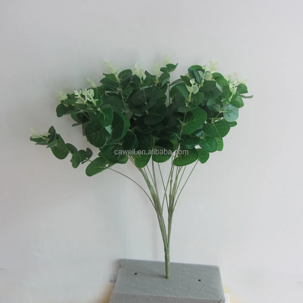Different Styles Artificial plants&flowers Eucalyptus Stems Artificial Greenery Foliage Soft Rubber Eucalyptus Branch Bouquet