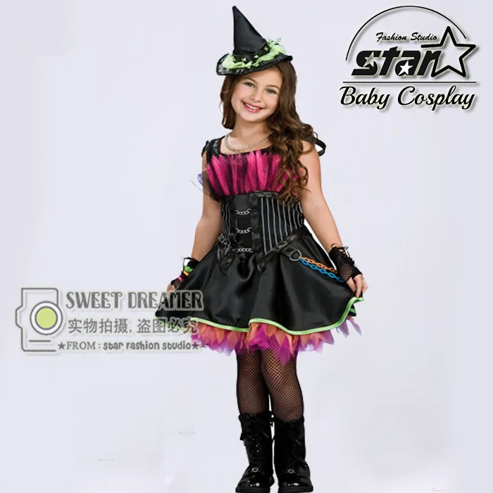 Hot Sale Witch Costume font b Fancy b font font b Children b font Halloween Costume