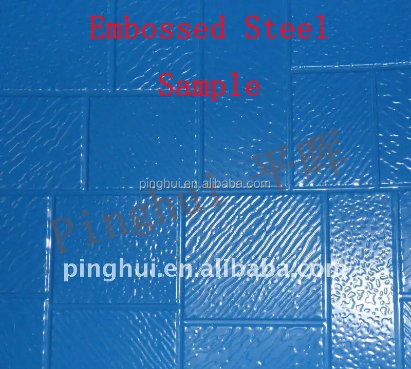 Brick grain steel embossing machine