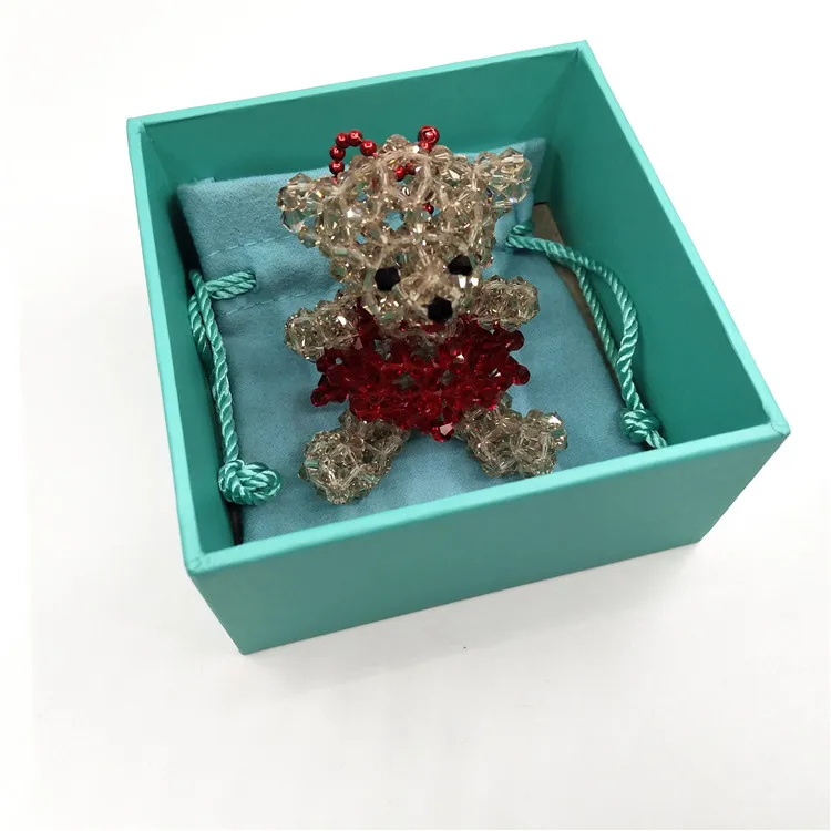 Подвеска ручной работы с кристаллами и бусинами в наличии для маркера