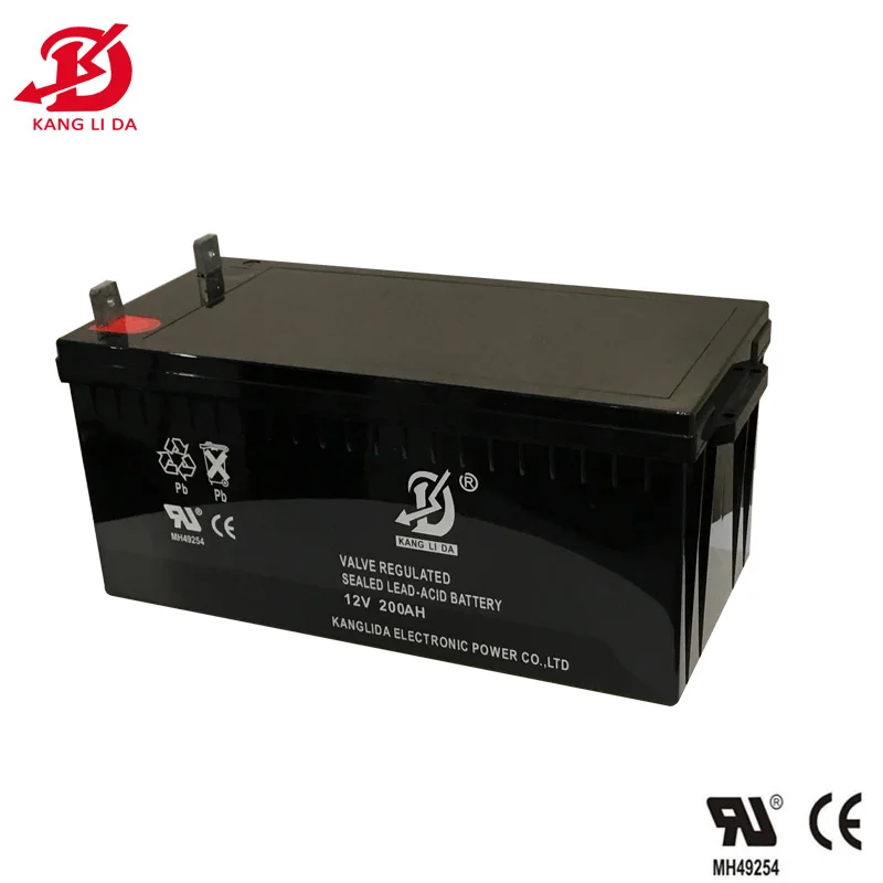 Kanglida 4pcs 12v 200ah in parallel to be 12v 800ah solar battery 200ah solar battery for pv energy storage use