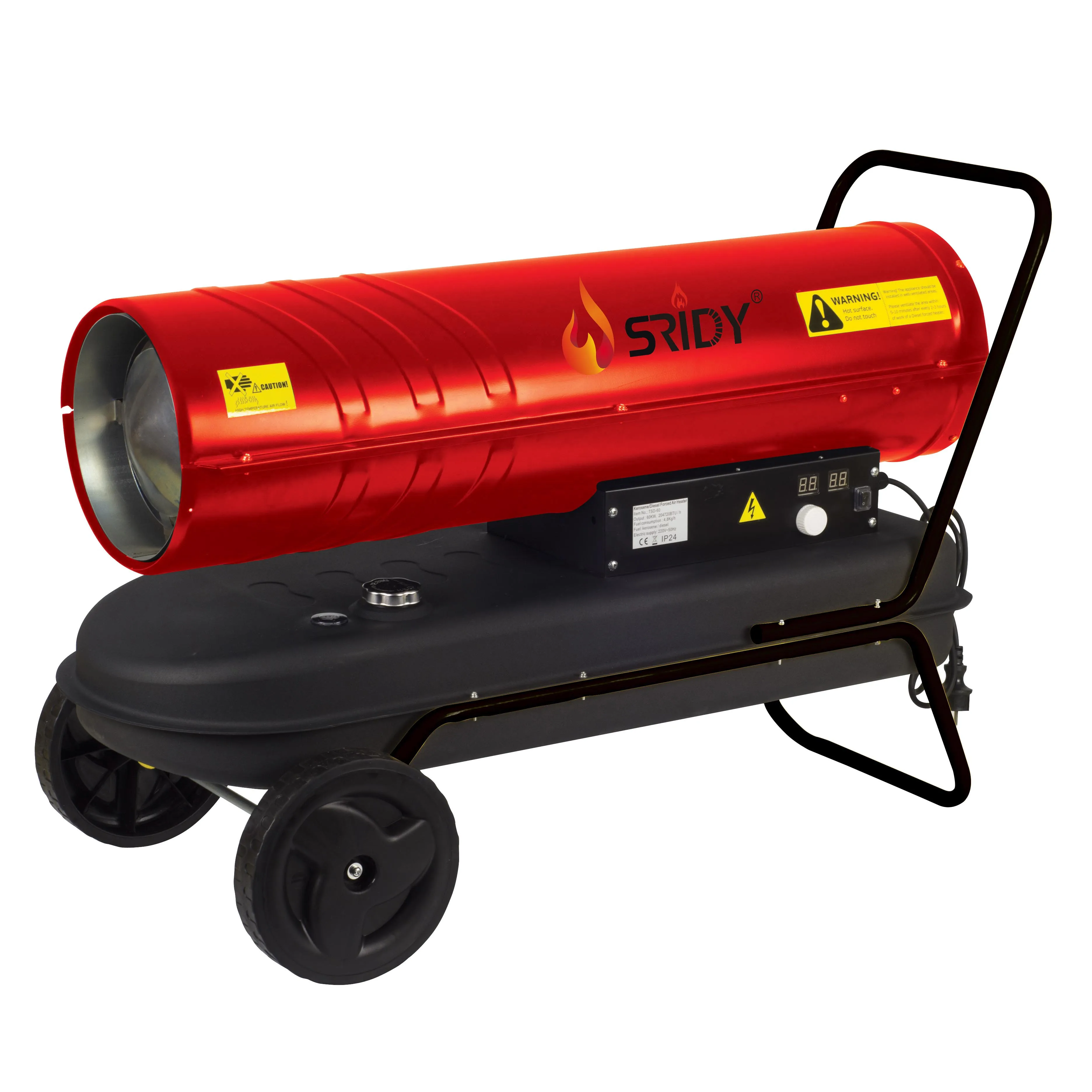 Industrial diesel/kerosene forced air heater with flame out safety system DH-20