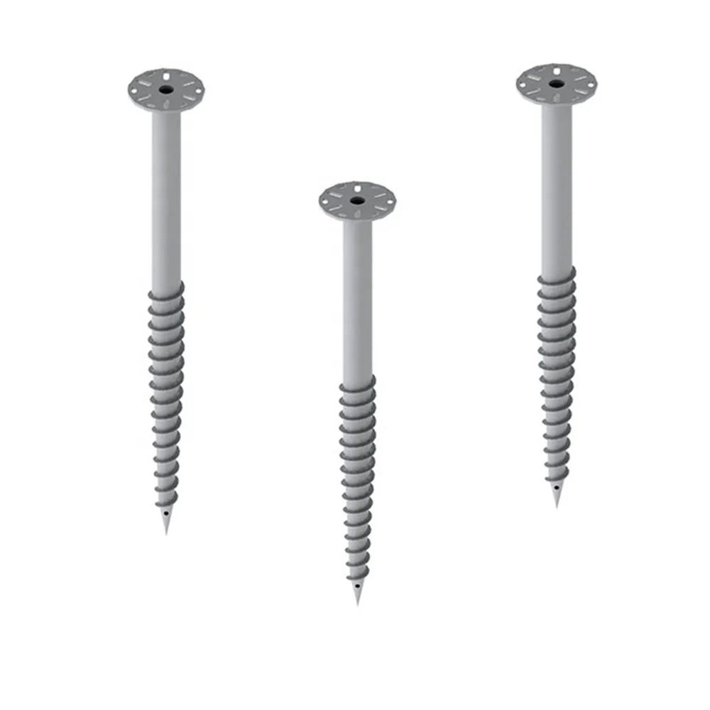 Solar Ground Mount Hot Dip Galvanized Ground Screw Anchors