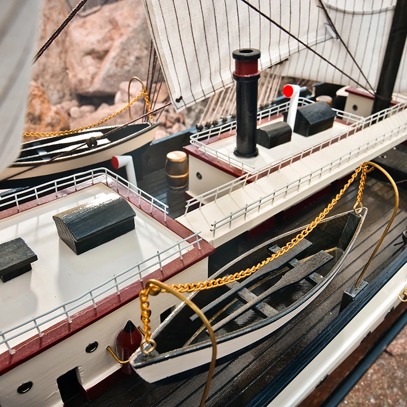 Big Length 240 CM Wooden Handcraft Ship Model PTW001