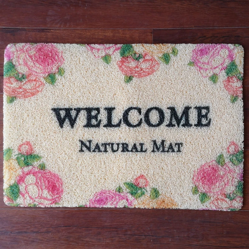 Market Popular Welcome Coil Mat with Foam Backing in Customized Size