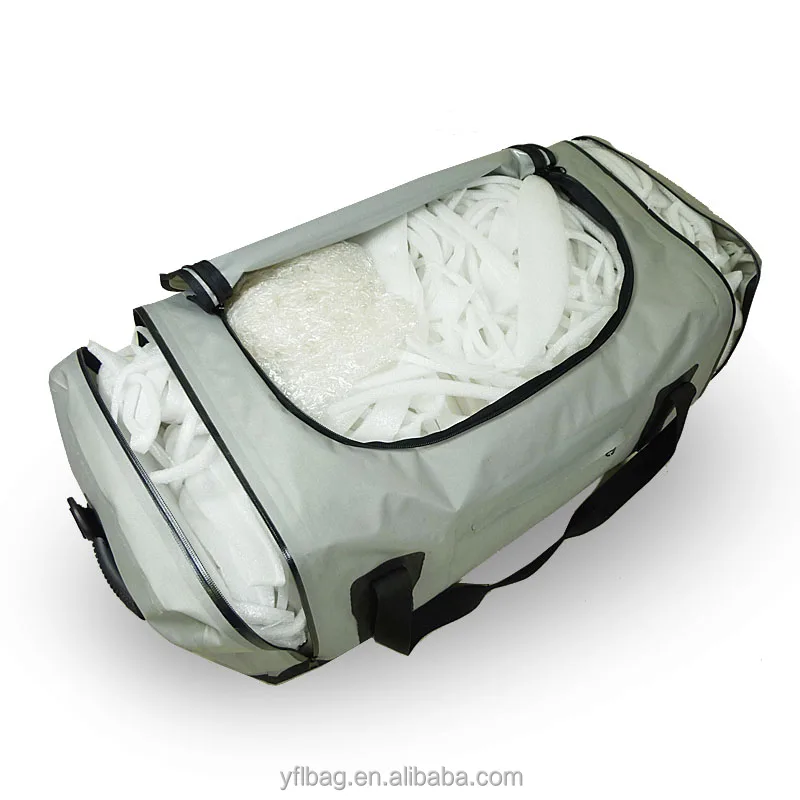 Large Capacity Waterproof Travel Bag Sports Style Nylon TPU Belt Custom Pattern Waterproof Zipper Gym Use