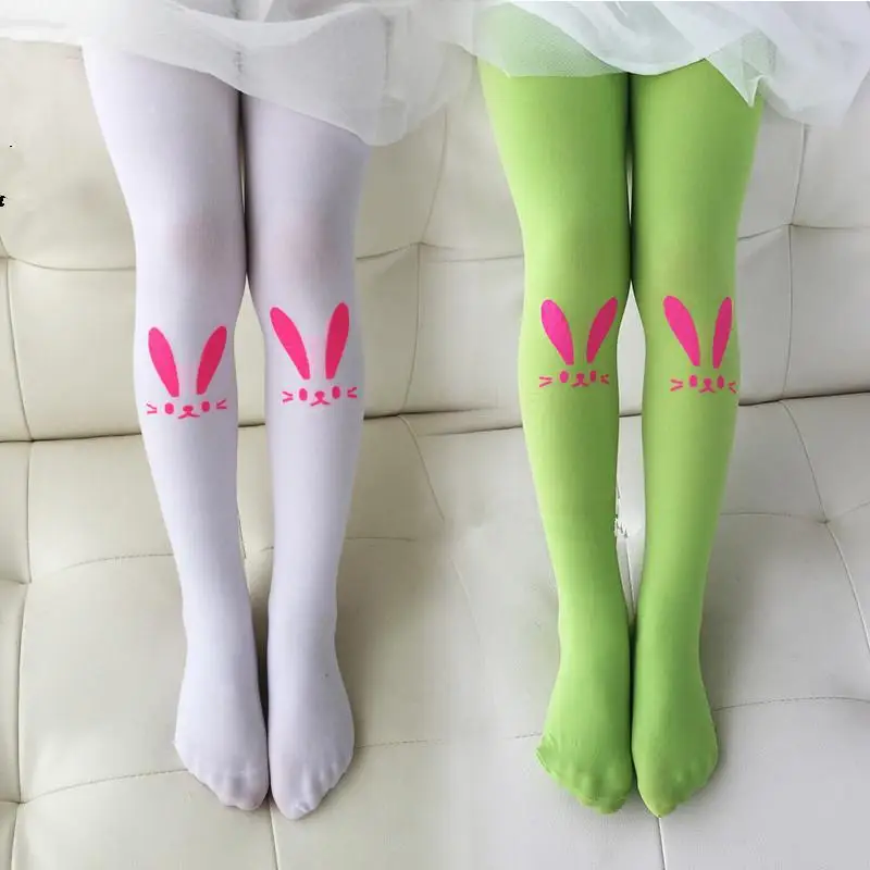 Baby Girl s Stockings Fashion Tight Solid Cute Bunny Pattern Children Girls Kids Stockings 6 Colors