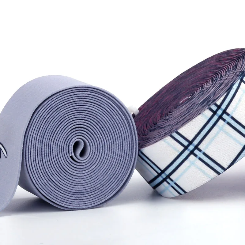 Custom Logo And Brand Design Soft Elastic Webbing For Underwear Jacquard Webbing Strap