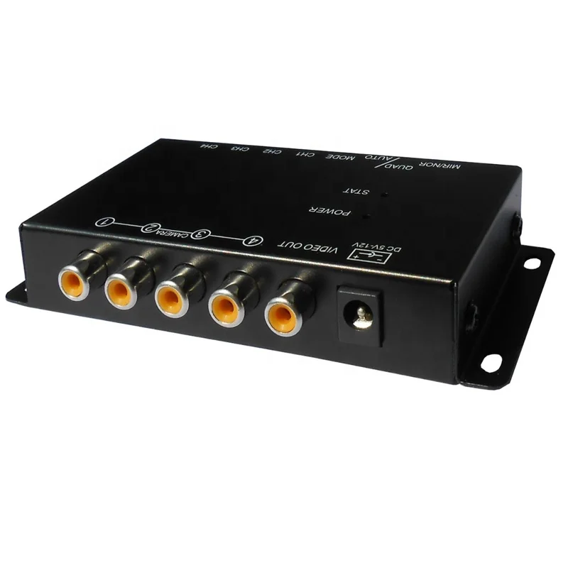 RCA Four Videos Recording Control Box Car 4-Way Video Quad Splitter