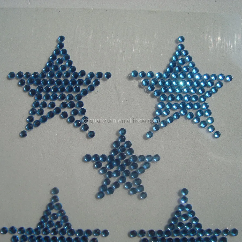 
mobile phone decoration twinkles crystal star sticker 