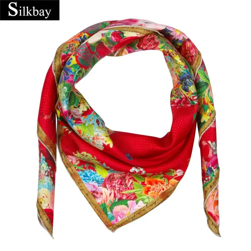 quality guaranteed custom silk scarf for wholesales