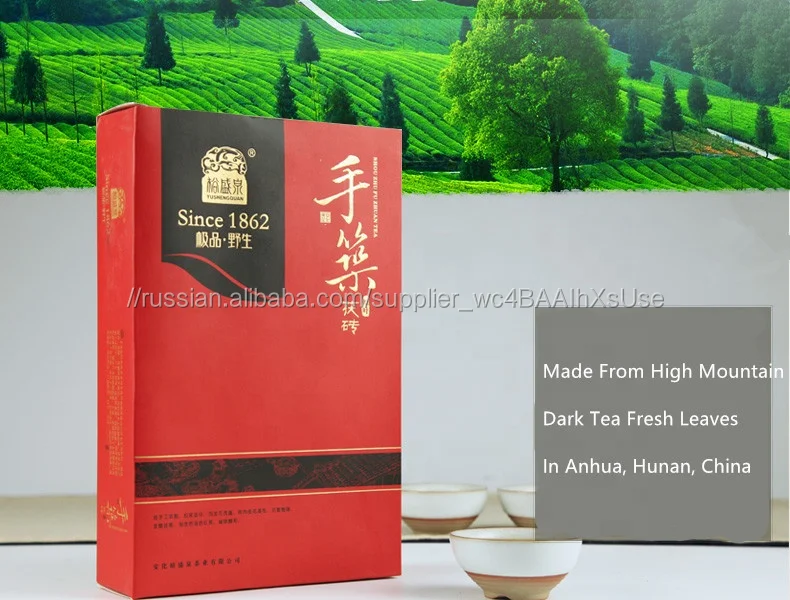 Премиум Рождественский подарок 2015 900 грамм темно-чай Anhua Фу кирпичный чай